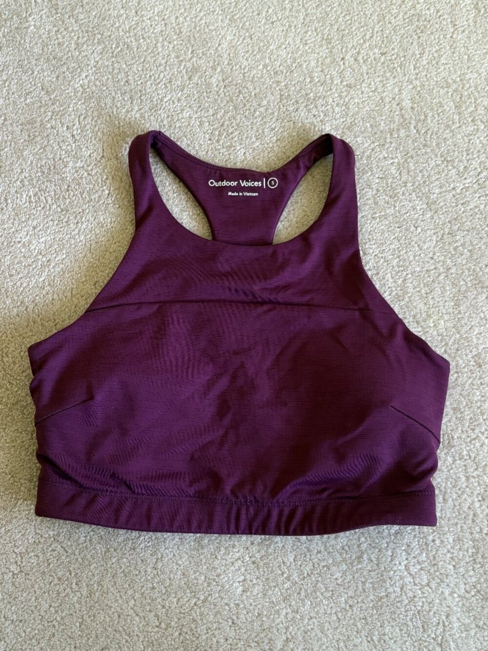 Outdoor Voices Purple Sports Bra